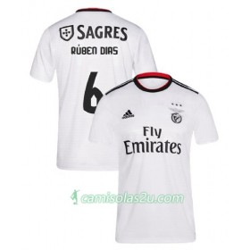 Camisolas de Futebol Benfica Ruben Dias 6 Equipamento Alternativa 2018/19 Manga Curta